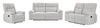 Spencer 65.6" Chenille Fabric Manual Reclining Loveseat - Grey | Causeuse à inclinaison manuelle Spencer de 65,6 po en tissu de chenille - grise