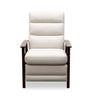 Bree 28.5" Linen-Look Fabric Pushback Reclining Accent Chair with Wood Armrests and Legs - Beige | Fauteuil d’appoint à inclinaison par poussée Bree de 28,5 po en tissu d’apparence lin avec accoudoirs et pattes en bois - beige
