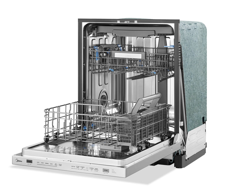 Midea 24\" Top Control Dishwasher with 3-Stage Total Drying – Stainless Steel - MDT24P3CST