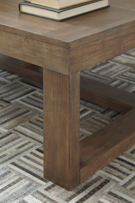 Jasper 56\" Modern Coffee Table - Grey Brown
