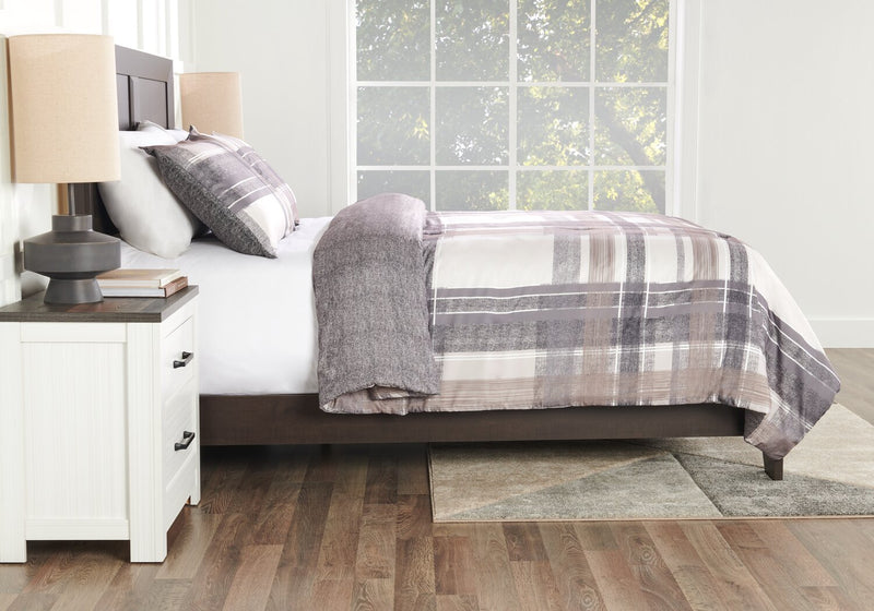 Conner 3-Piece King Comforter Set - Brown