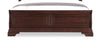 Marco Panel Bed with Headboard & Frame, Cherry Brown - King Size | Lit à panneaux Marco avec tête de lit et cadre de lit, brun cerisier - format très grand lit