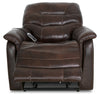 Parker 36" Genuine Leather 3-Position Power Lift Reclining Chair - Brown | Fauteuil basculeur à inclinaison électrique à 3 positions Parker de 36 po en cuir véritable - brun | PARK2BLC