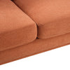 Cosmo 57" Fabric Loveseat with Tufted Back Cushions - Orange | Causeuse Cosmo de 57 po en tissu avec coussins de dossier capitonnés - orangée