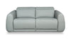 Gianna 76" Genuine Leather Power Reclining Sofa with Power Headrests and USB Ports - Spa Blue | Sofa à inclinaison électrique Gianna de 76 po en cuir véritable avec appuie-têtes électriques et ports USB - bleu spa