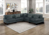 Lounge 5-Piece Chenille Armless Modular Sectional – Grey | Sofa sectionnel modulaire sans accoudoirs Lounge 5 pièces en chenille - gris