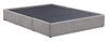 Amos Upholstered Storage Bed in Grey Fabric with Tufted Headboard & 3 Built-in Drawers - Full Size | Lit de rangement Amos rembourré en tissu gris avec tête de lit capitonnée et 3 tiroirs intégrés - format lit double