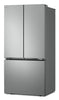 LG 33" 21 Cu. Ft. French 3-Door Refrigerator – Prime Silver - LF21C6000V | Réfrigérateur 3 portes LG de 21 pi3 et de 33 po à portes françaises - couleur argent Prime - LF21C6000V