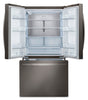 LG 36" 27 Cu. Ft. Counter-Depth French Door Refrigerator - PrintProof™ Black Stainless Steel - LRFLC2706D | Réfrigérateur LG de 36 po et de 27 pi3 de profondeur comptoir à portes françaises - acier inoxydable noir PrintProofMC - LRFLC2706D