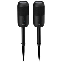 iLive Outdoor Bluetooth Speakers with Removable Yard Stakes – Set of Two
