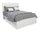Riley Panel Bed with Headboard & Frame for Kids, Made in Canada, White - Full Size