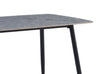 Arlo Dining Table with Sintered Stone Top, 55"W, Metal - Grey/Black | Table de salle à manger Arlo de 55 po (L) en métal avec dessus en pierre frittée - grise et noire