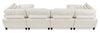 Lounge 6-Piece Chenille Modular Sectional – Beige  | Sofa sectionnel modulaire Lounge 6 pièces en chenille - beige