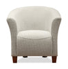 Ethan 31" Linen-Look Fabric Tub-Style Accent Chair with Wood Legs – Linen  | Fauteuil d’appoint Ethan de style gondole de 31 po en tissu d’apparence lin avec pattes en bois - lin
