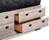 Yorkdale White Full Storage Bed - Contemporary style Bed in White Engineered Wood