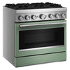 KitchenAid 5.1 Cu. Ft. Dual Fuel Range with No Preheat Air Fry – Cardamom - KFDS936SDC | Cuisinière hybride KitchenAid de 5,1 pi3 avec friture à air sans préchauffage - cardamome - KFDS936SDC