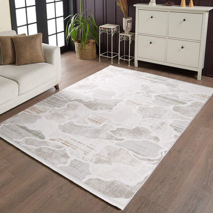 Cove Waves Multi-Colour Area Rug - 6'7\" x 9'6\"