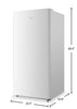 Midea 21 Cu. Ft. Convertible 2-in-1 Upright Refrigerator-Freezer - White - MRU21F6AWW | Appareil vertical 2 en 1 Midea de 21 pi3 convertible en réfrigérateur ou congélateur - blanc - MRU21F6AWW | MRU21FWW