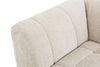 Kort & Co. Oaklyn Modular 4-Piece Fabric Sectional with Ottoman and Tufted Seat Cushions - Beige | Sofa sectionnel modulaire Oaklyn Kort & Co. 4 pièces en tissu avec pouf et coussins de siège capitonnés - beige