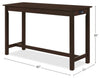 Noah 60” Modern Dinette with 3 Counter-Height Stools and USB Ports - Espresso | Coin-repas moderne Noah de 60 po avec 3 tabourets de hauteur comptoir et ports USB - espresso