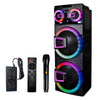 Proscan 2 x 15" 120W Light Up Party Speaker with Bluetooth and Microphone | Haut-parleur de fête de 120 W Proscan 2 x 15 po avec éclairage, Bluetooth et microphone