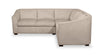 Envy 3-Piece Chenille Fabric Sectional - Almond Beige | Sofa sectionnel Envy 3 pièces en tissu de chenille - beige amande