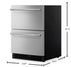 KitchenAid 24" 4.4 Cu. Ft. Undercounter Double-Drawer Refrigerator – Stainless Steel - KURT524SSB | Réfrigérateur à deux tiroirs sous le comptoir KitchenAid de 24 po et 4,4 pi³ – acier inoxydable - prêt pour panneau personnalisable – KURT524SSB