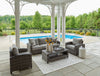 Canmore 4-Piece Outdoor Patio Set with Sofa, 2 Chairs & Coffee Table - Weather Resistant - Grey | Ensemble Canmore 4 pièces pour la terrasse à l’extérieur avec sofa, 2 fauteuils et table à café - résistant aux intempéries - gris