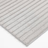 Dream Step Memory Foam Channel Light Grey Faux Fur Area Rug - 5' x 7' | Carpette Dream Step à canaux en fausse fourrure gris clair avec mousse à mémoire de forme  - 5 pi x 7 pi