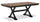 Raven Dining Table, 60-78"W Self-Storing Butterfly Leaf Extension - Two-Tone Black & Brown