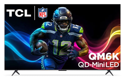 TCL 55" QM6K QD-Mini LED QLED 4K UHD Smart Google TV (55QM6K) | Téléviseur intelligent QLED TCL QM6K UHD 4K de 55 po avec Google TVMC et mini DEL QD (55QM6K)