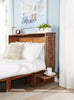 Parker Cabinet Bed, Weathered Brown - Queen Size | Lit escamotable Parker, marron vieilli -  format grand lit
