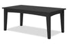 Lake Outdoor Patio Coffee Table - High Density Plastic, Weather Resistant – Black | Table à café Lake pour la terrasse à l’extérieur - plastique haute densité, résistant aux intempéries - noire