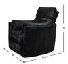 Remi 38" Fabric Swivel Glider Power Reclining Chair with USB Ports – Charcoal  | Fauteuil pivotant coulissant à inclinaison électrique Remi de 38 po en tissu avec ports USB - anthracite