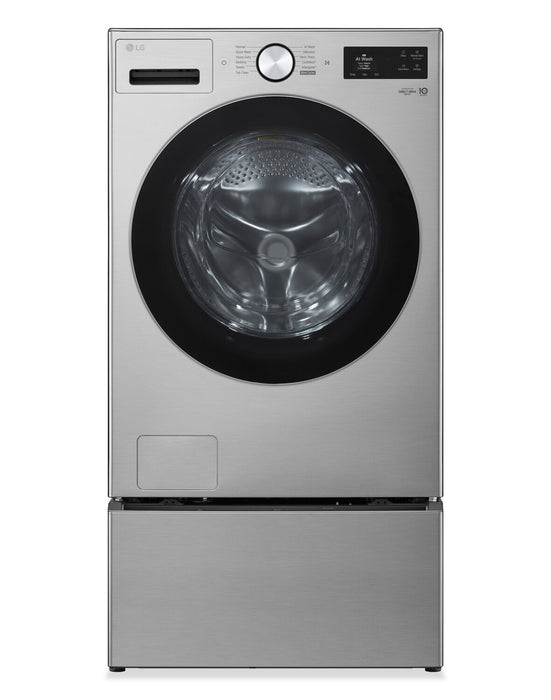 LG 5.8 Cu. Ft. Smart Front-Load High-Efficiency Steam Washer - Graphite Steel - WM5800HVA
