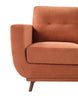 Cosmo 57" Fabric Loveseat with Tufted Back Cushions - Orange | Causeuse Cosmo de 57 po en tissu avec coussins de dossier capitonnés - orangée