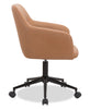 Stevie 23" Swivel Leather-Like Office Chair with Adjustable Height – Dark Brown | Chaise de bureau pivotante Stevie de 23 po d’apparence cuir à hauteur réglable - brun foncé