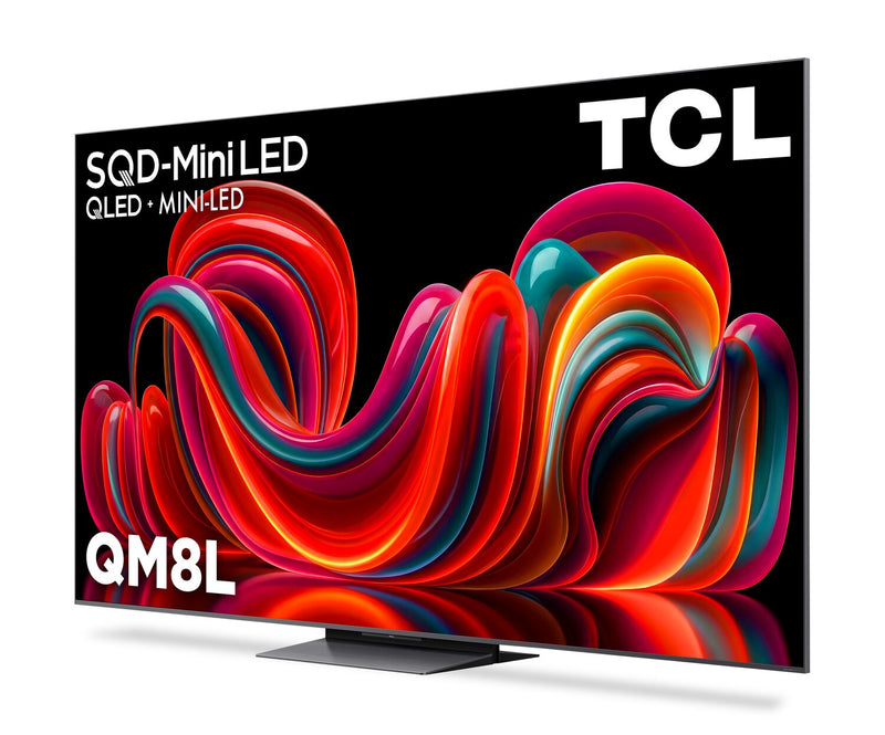TCL 85\" QM8L SQD Mini-LED 4K Smart Google TV (85QM8L) - 2026 Model