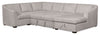 Envy 5-Piece Right-Facing Chenille Fabric Sleeper Sectional with Storage Chaise - Fog Grey |  Sofa-lit sectionnel de droite Envy 5 pièces en tissu de chenille avec fauteuil long de rangement - gris brouillard