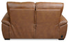 Bello 67" Leather-Look Fabric Power Reclining Loveseat - Brown | Causeuse à inclinaison électrique Bello de 67 po en tissu d’apparence cuir - brune