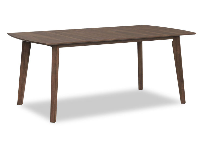 Rain 7pc Dining Set with Table & 6 Grey Chairs, 72\"W - Grey/Brown