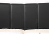 Paseo Platform Bed in Black Vegan-Leather Fabric - Full Size | Lit plateforme rembourré Paseo en tissu de cuir végétalien noire - format lit double