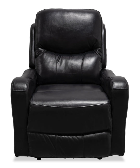 Ellis 32\" Faux Leather Glider Reclining Chair – Black