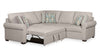 Scott Living Haven 3-Piece Chenille Fabric Sleeper Sectional - Grey | Sofa-lit sectionnel Haven de Scott Living 3 pièces en tissu de chenille - gris