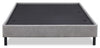 Amos Upholstered Platform Bed Base in Grey Fabric - Queen Size | Base de lit plateforme Amos rembourrée en tissu gris - format grand lit