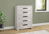 Aspen Bedroom Chest of Drawers, 5-Drawer, 32"W x 49"H - Grey | Commode verticale de chambre à coucher Aspen de 32 po (L) x 49 po (H) à 5 tiroirs - grise