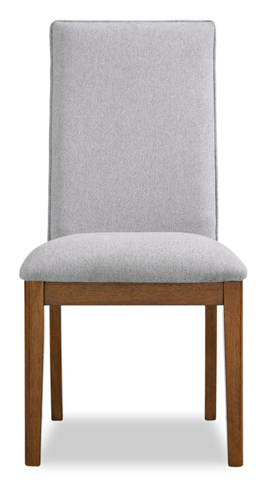 Ember 6pc Dining Set with Table, Bench & 4 Chairs, 74-92\"W - Grey & Brown