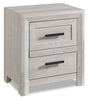 Lark 6pc Bedroom Set with Panel Bed, Dresser, Mirror & Nightstand, Rustic White - King Size | Ensemble de chambre à coucher Lark 6 pièces blanc rustique avec lit à panneaux, commode, miroir et table de nuit - format très grand lit