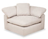 Eclipse Modular 5-Piece Linen-Look Fabric Sectional with Reversible Feather Down Cushions - Linen White | Sofa sectionnel modulaire Eclipse 5 pièces en tissu d’apparence lin avec coussins réversibles en duvet et plumes - blanc lin
