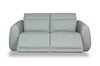 Gianna 76" Genuine Leather Power Reclining Sofa with Power Headrests and USB Ports - Spa Blue | Sofa à inclinaison électrique Gianna de 76 po en cuir véritable avec appuie-têtes électriques et ports USB - bleu spa